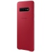 Nugarėlė G973 Samsung Galaxy S10 Leather Cover Red